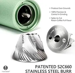 Кавомолка TIMEMORE C3S Pro Green - мініатюра 2