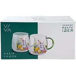Набір чашок Viva Easter Rabbit B 420 мл х 2 шт. (BCR7590R) - мініатюра 2