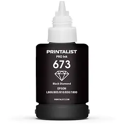 Чорнило PRINTALIST 673 для Epson L800 140г Black водорозчинне (PL673B) - мініатюра 3