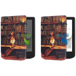 Чохол-книжка BeCover Smart Case для PocketBook 629 Verse / 634 Verse Pro 6" Library Girl (710975) - мініатюра 5
