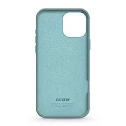 Силиконовый чехол для Apple iPhone 16 Pro Max, ICON2 Case, голубой, противоударный, панель, защита всего корпуса, матовая поверхность Soft Touch, выступает над дисплеем, совместим с защитными стеклами и пленками, с микрофиброй, ArmorStandart (ARM79644) - мініатюра 2