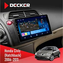 Штатна магнітола Honda Civic 2006-2011 (Hatchback) Decker D10-008 8x128 DSP 4G Decker (НФ-00008740)