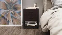 Тумба універсальна Ferrum-decor Вів'єн 2/1 50x41x40 чорний ДСП Венге 16мм (FRD-106191) - мініатюра 6