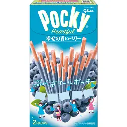 Японські палички Glico Pocky Heartful зі смаком чорниці 54,6 г