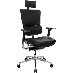 Офісне крісло GT Racer X-807 Leather (P-02), чорне (X-807 Leather Black (P-02)) - мініатюра 1