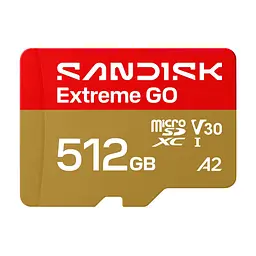 Карта пам'яті SanDisk 512GB microSDXC class 10 UHS-I Extreme GO (SDSQXGN-512G-GN6MN)