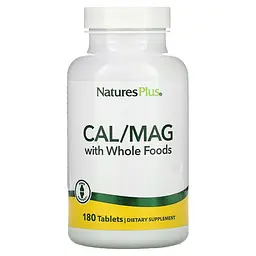 Кальцій Магній, Cal/Mag, Source of Life, 180 таблеток Nature's Plus vit0001872