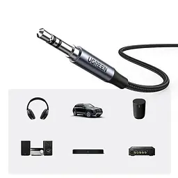Кабель Ugreen Mini Jack 3.5mm to USB Type C CM450 DAC-чіп 1м Black (25108) - мініатюра 4