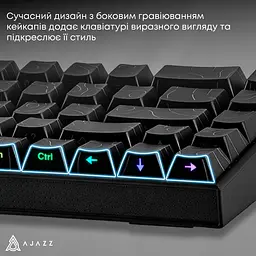 Клавіатура Ajazz NK68 Red Switch Black USB-C (NK68-R-S-B) - мініатюра 11