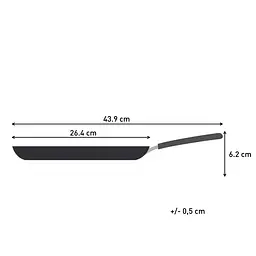 Сковорода млинцева Tefal Halo Eucalyptus 25 см сіра (G0163802) - мініатюра 4