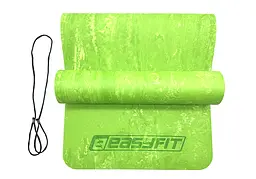 Килимок для йоги та фітнеса EasyFit PER Premium Mat 8 мм Салатовий - мініатюра 2