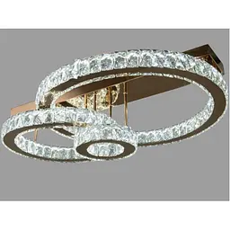 Люстра кільця Led Linisoln 7708-3D GD метал/скло золотий 3 лампи - мініатюра 3