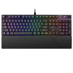 Клавіатура ASUS ROG Strix Scope II RX Red EN/UK USB RGB Black (90MP0350-BKMA00)