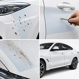 Антигравійна захисна бронеплівка за лекалами для BMW X6 F16 2014-2019 - капот і передні крила - мініатюра 3