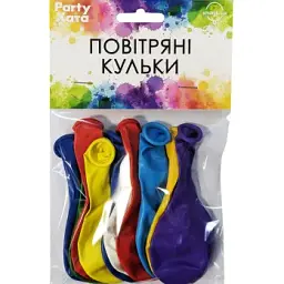 Набір латексних кульок Party Хата 1111-5645 10 шт Різнокольоровий shop (4823118900682)