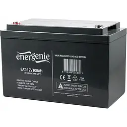 Акумулятор EnerGenie AGM 12V/100Ah/1200Wh [BAT-12V100AH] [125699]