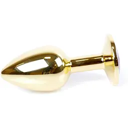 Анальна пробка Boss Of Toys Boss Series - Jewellery Gold Plug Light Blue S, BS6400022, Золотий / Голубой - мініатюра 4