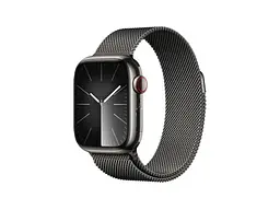 Смарт-годинник Apple Watch Series 9 GPS + Cellular 45mm Graphite S. Steel Case w. Midnight S. Loop (MRQN3+MT593)