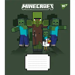 Набір зошитів Yes Minecraft Signs A5 в лінію 12 аркушів 25 шт. (767557) - мініатюра 4
