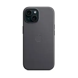 Чехол для Apple iPhone 15 Plus, FineWoven Case with MagSafe, черный, защитная накладка из материала FineWoven, противоударный, для iPhone, защита всего корпуса, поддержка беспроводной зарядки и MagSafe, (ARM71977) - мініатюра 7