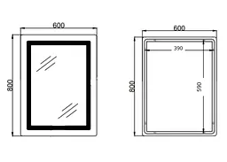 Дзеркало Qtap Cardinal (CA2) прямокутне з LED-підсвічуванням Touch QT0478C608048453 - мініатюра 9