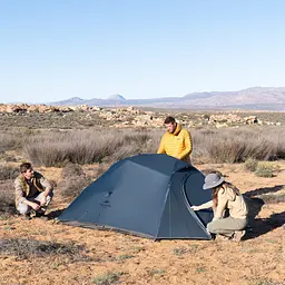 Намет Naturehike Cloud Up 3 UL NH18T030-T-T 20D надлегкий тримісний з футпринтом темно-синій - мініатюра 8