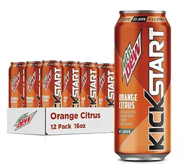 Газований напій Mountain Dew Kickstart Energizing Orange Citrus 473 мл - мініатюра 4