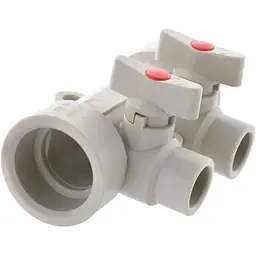 Колектор Koer 2- way з кульовими кранами (40x20) PPR K0169.Pro KP0219
