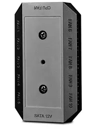 Контролер для керування вентиляторами DeepCool FH-10, Black, 10x4-pin PWM, живлення SATA (DP-F10PWM-HUB) - мініатюра 3