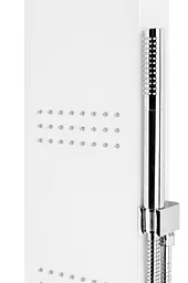 Душова панель Corsan Kaskada white LED A014MWHLED, Білий - мініатюра 3