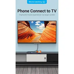 Перехідник Vention USB-C to VGA Grey (TDFHB) [170488] - мініатюра 3