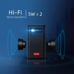 Портативний кишеньковий проектор Byintek P20 з WiFi, підтримка 4K 3D, акумулятор на 7200 mAh - мініатюра 5