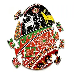 Пазл дерев`яний UkrainianPuzzles Писанка Спадщина у візерунках Тараса Городецького - мініатюра 2