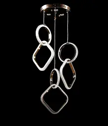 Люстра світлодіодна Splendid Ray LB10/3L LED, 60W, золото, білий, сучасний стиль, регульована висота