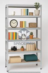 Стелаж металевий 200×90×30 оцинкований самозбірний SPACEMAX 6