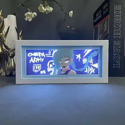 Світильник нічник 3D Ліга Легенд Джинкс League of Legends Jinx 20 см NL3D LOL J