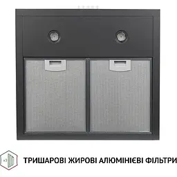 Витяжка купольна Perfelli K 5202 SG 700 LED - мініатюра 4