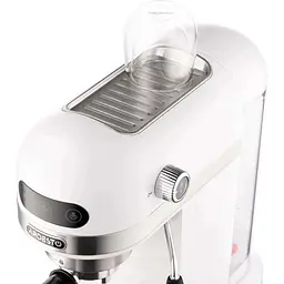 Кавоварка Ardesto YCM-E1500 White / Inox 1350W рожкова кава мелена 1.4 л підігрів чашок - мініатюра 6