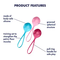 Вагінальні кульки Satisfyer Strengthening Balls - мініатюра 3