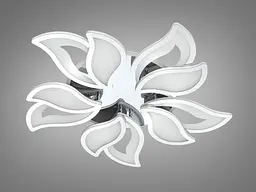 LED люстра Diasha 9033/5HR хром 130W з димером і пультом для спальні - мініатюра 4