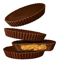 Шоколадна цукерка Reese's Thins Dark Chocolate Peanut Butter Cups Candy 1шт - мініатюра 3