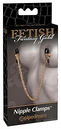 Затискачі для сосків - FFS Gold Chain Nipple Clamps