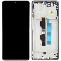 Дисплей Xiaomi Redmi Note 13 Pro 4G чорний, Amoled, оригінал PRC, із рамкою зеленого кольору, Forest Green