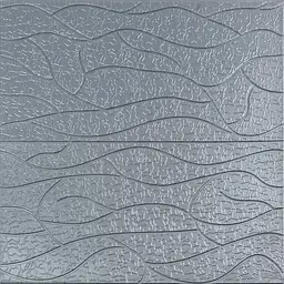 Панель 3D Sticker Wall 700х700х6мм Срібло SW-00001951