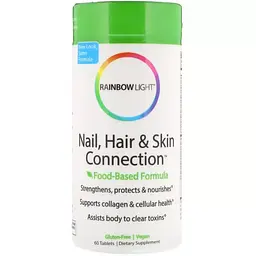 Вітаміни для нігтів, волосся та шкіри Rainbow Light Food-Based Formula 60 таблеток
