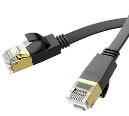 Патч-корд Hoco US07 General pure copper flat network cable (L-20M) Black