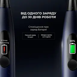 Електрична зубна щітка Oclean X Pro Dark Blue Sonic Toothbrush - мініатюра 8