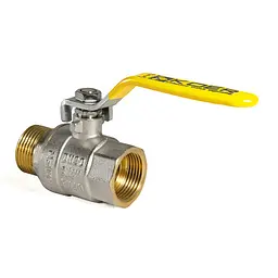 Кран кульовий Koer KR.215.G - 3/4" FM ГШВ Yellow, ручка "важіль" жовта KR0117 - мініатюра 3