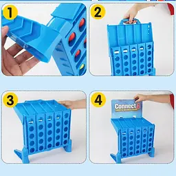 Настільна інтерактивна гра Ummi 22013 Connect 4 Shots Board Game Blue - мініатюра 4