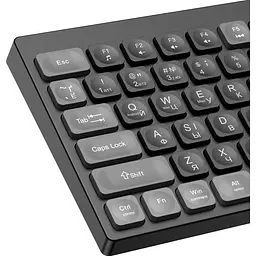 Клавіатура OfficePro бездротова чорна (SK985B) - мініатюра 7